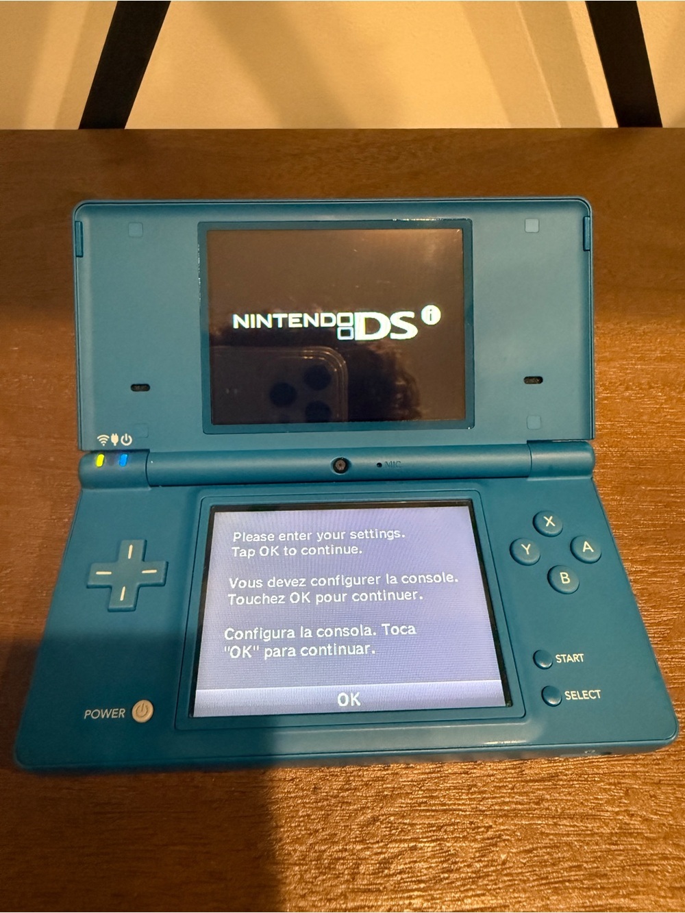 Nintendo DSI Teal Handheld Console -blue